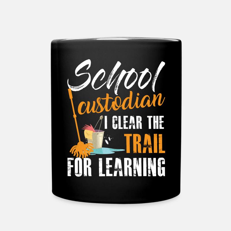 School Custodian Quote Education Custodial - Tasse einfarbig - Schwarz