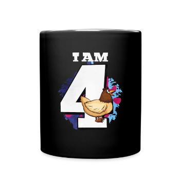 I am 4 chickens - Full Colour Mug - black - Front