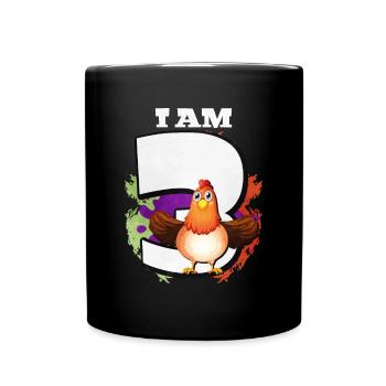 I am 3 chickens - Full Colour Mug - black - Front