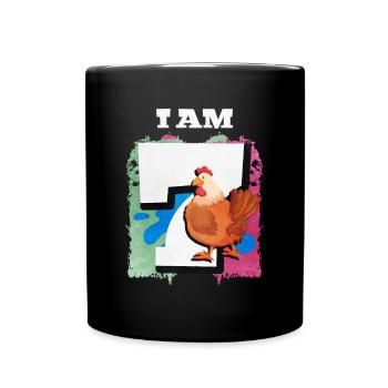 I am 7 chickens - Full Colour Mug - black - Front