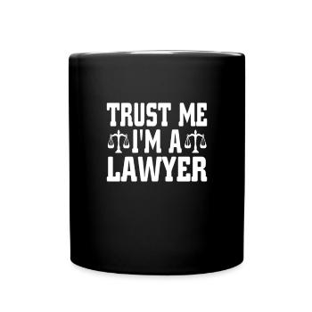 Avocats Drôle d’avocat étudiant en droit - Mug uni - noir - Devant