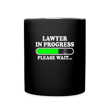 Avocats Drôle d’avocat étudiant en droit - Mug uni - noir - Devant