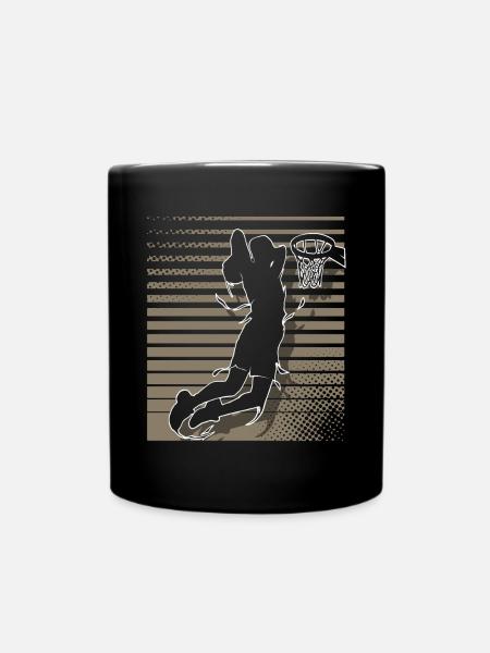 Basketball Basketballer - Tasse einfarbig - Schwarz