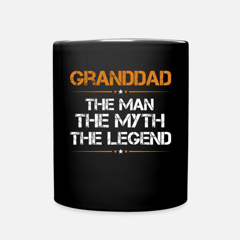 Großvater Der Mann Der Mythos Die Legende - Tasse einfarbig - Schwarz