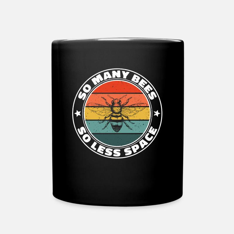 beekeeper beekeeper bees honey bee beekeeping - Full Colour Mug - black