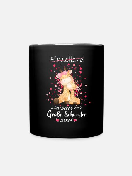 Ich Werde Eine Große Schwester 2024 - Tasse einfarbig - Schwarz