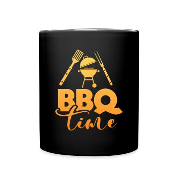 BBQ - Tasse einfarbig - Schwarz - Vorne