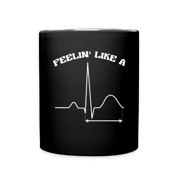 Kardiologie Krankenschwester Kardiologe - Tasse einfarbig - Schwarz - Vorne