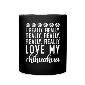 Chihuahua Cadeaux Chihuahua Propriétaire - Mug uni - noir - Devant