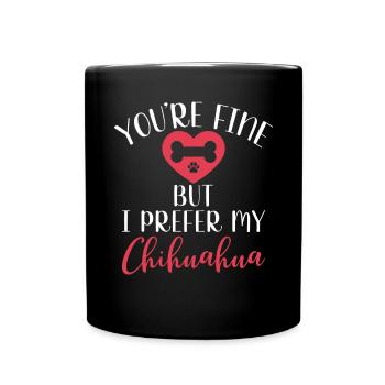 Chihuahua Cadeaux Chihuahua Propriétaire - Mug uni - noir - Devant