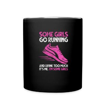 Coureur de course à pied Jogging Cadeau de coureur de jogging - Mug uni - noir - Devant