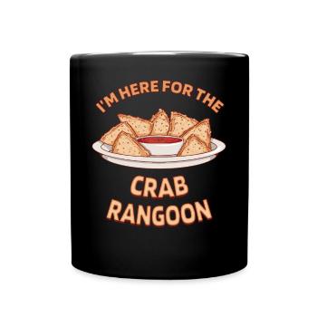 Krabben Rangun Chinesisches Essen Wonton Dumplings Fans - Tasse einfarbig - Schwarz - Vorne