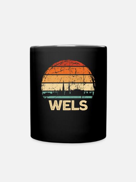 Wels - Tasse einfarbig - Schwarz