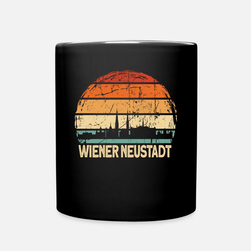 Wiener Neustadt - Tasse einfarbig - Schwarz