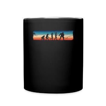 Evolution du hockey sur glace – Rétro - Mug uni - noir - Devant
