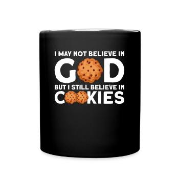 Athéisme athée Cookies Noël - Mug uni - noir - Devant