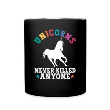 Licornes Athéisme athée Anti Église - Mug uni - noir - Devant