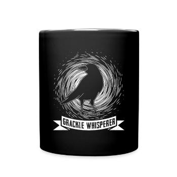 Blackbird Grackle Whisperer Design pour les ornithologues amateurs - Mug uni - noir - Devant