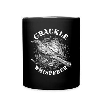 Blackbird Grackle Whisperer Design pour les ornithologues amateurs - Mug uni - noir - Devant