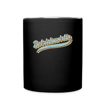 BWL Vintage Betriebswirtin - Tasse einfarbig - Schwarz - Vorne