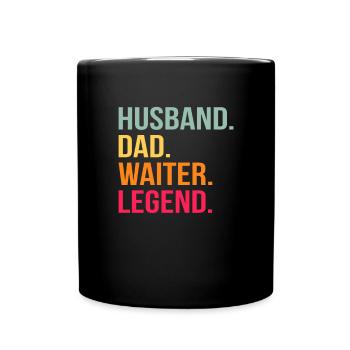Serveuse Barman Serveur serveur - Mug uni - noir - Devant