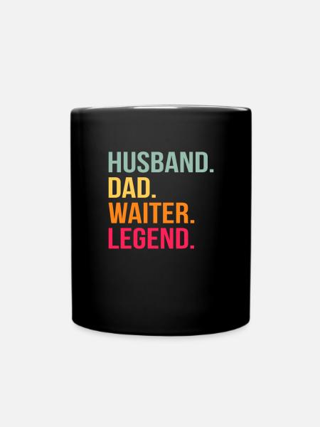 Kellnerin Barkeeper Kellner Kellner - Tasse einfarbig - Schwarz