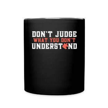 Sensibilisation à l’autisme – Ne jugez pas ce que - Mug uni - noir - Devant
