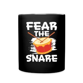 Drummer Musical Instrument Musician Drum Player - Full Colour Mug - black - Front