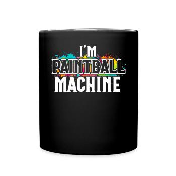Machine de paintball Joueur de paintball Paintballer - Mug uni - noir - Devant