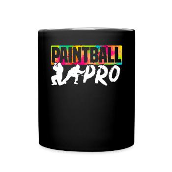 Paintball Paint Gun Paintball Spieler Paintballer - Tasse einfarbig - Schwarz - Vorne