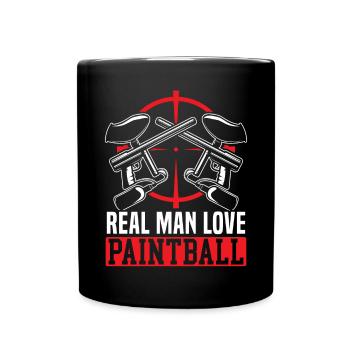 Paintball Paint Gun Paintball Player Paintballer - Full Colour Mug - black - Front
