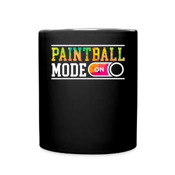 Paintball Mode On Paint Gun Paintball Paintballer - Full Colour Mug - black - Front