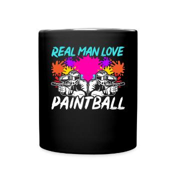 Paintball Paint Gun Paintball Player Paintballer - Full Colour Mug - black - Front