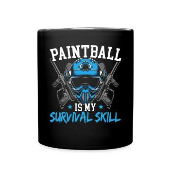Paintball Paint Gun Paintball Player Paintballer - Full Colour Mug - black - Front