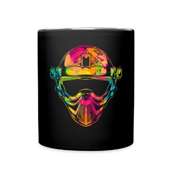 Paintball Paint Gun Paintball Player Paintballer - Full Colour Mug - black - Front