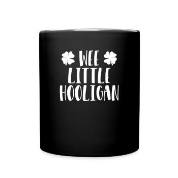 Kinder St. Patricks Day Irish Wee Little HooliganS - Tasse einfarbig - Schwarz - Vorne