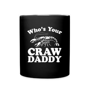 Qui est votre écrevisse Funny Crawfish Boil Mardi Gra - Mug uni - noir - Devant
