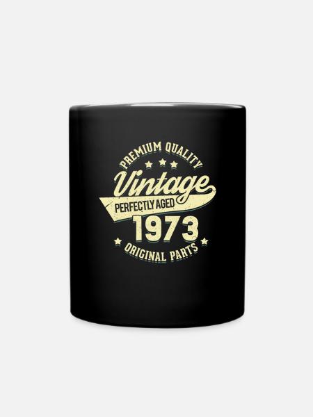 1973 50ème Genurtstag Vintage 50 ans Cadeau - Mug uni - noir