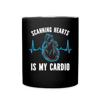Kardiologie Krankenschwester Kardiologe - Tasse einfarbig - Schwarz - Vorne