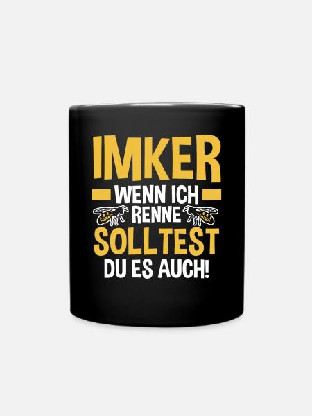 Bienenzüchter Imker Biene Bienen - Tasse einfarbig - Schwarz