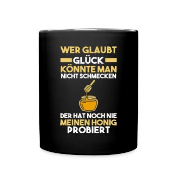 Bienenzüchter Imker Biene Bienen - Tasse einfarbig - Schwarz - Vorne