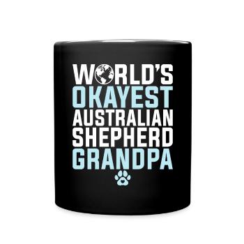 Australian Shepherd Gifts - Full Colour Mug - black - Front