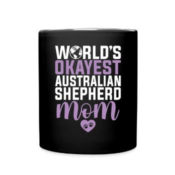 Australian Shepherd Gifts - Full Colour Mug - black - Front