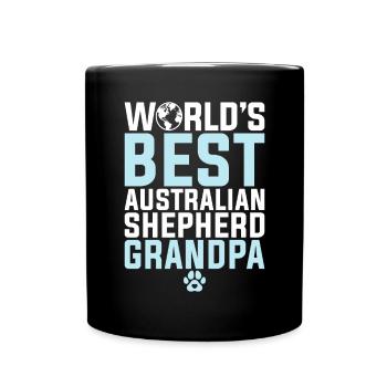 Australian Shepherd Gifts - Full Colour Mug - black - Front