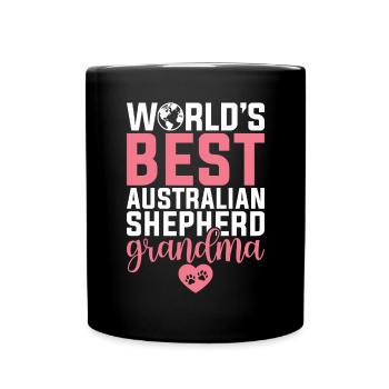 Australian Shepherd Gifts - Full Colour Mug - black - Front