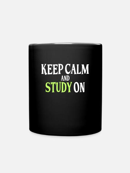 Studieren Spruch - Tasse einfarbig - Schwarz