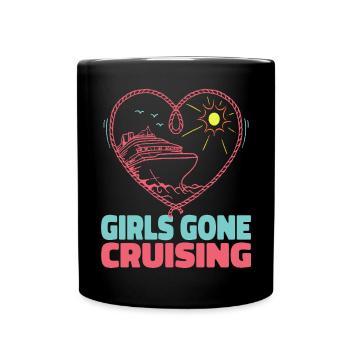 Girls Gone Cruising 2023 Design for Adventure and - Full Colour Mug - black - Front