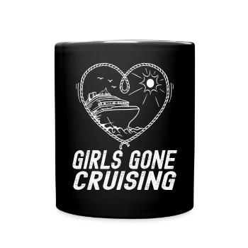 Girls Gone Cruising 2023 Fun Cruise Party Design - Full Colour Mug - black - Front