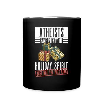 Athéisme athée Anti Église Noël - Mug uni - noir - Devant