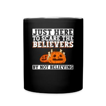 Athéisme athée Anti Église Halloween - Mug uni - noir - Devant